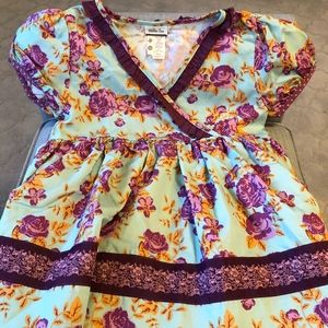 Matilda Jane Lilac Bouquet Wrap Top - Secret Field